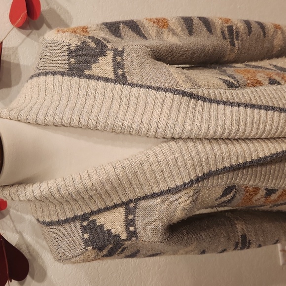 Lucky Brand Southwestern Sweater Cardigan - Picture 2 of 7